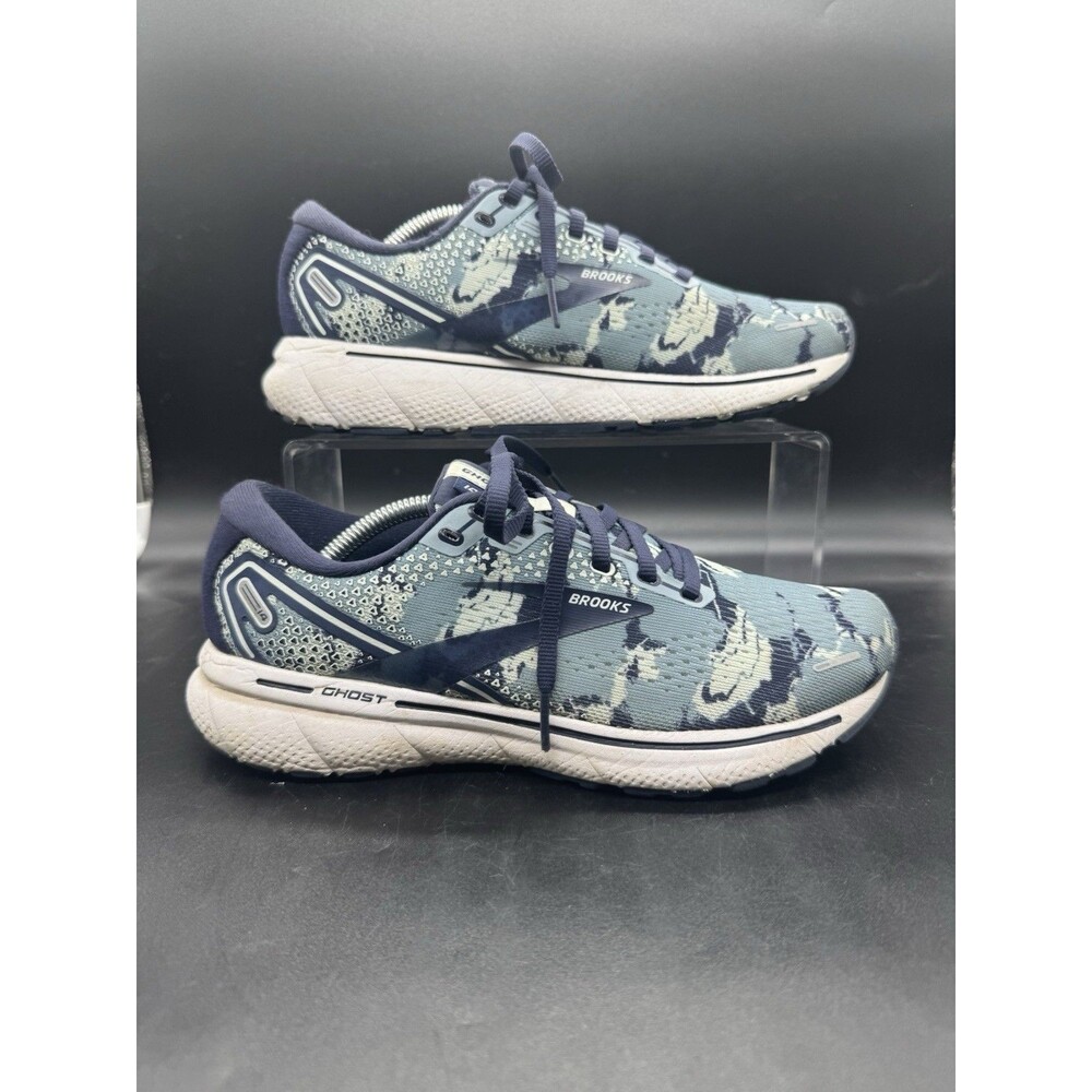 Brooks Ghost Athletic Shoes - Blue and White